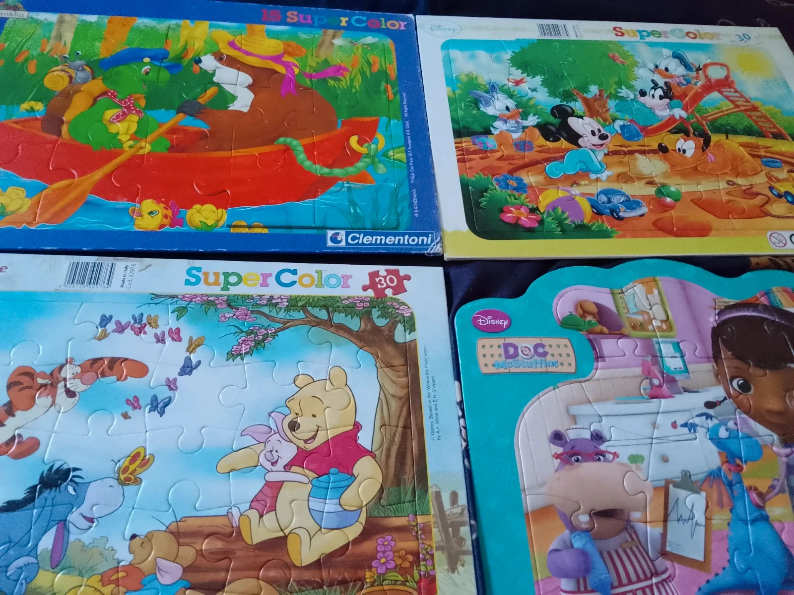 Lot of 4 children's puzzles on boards – photo 2